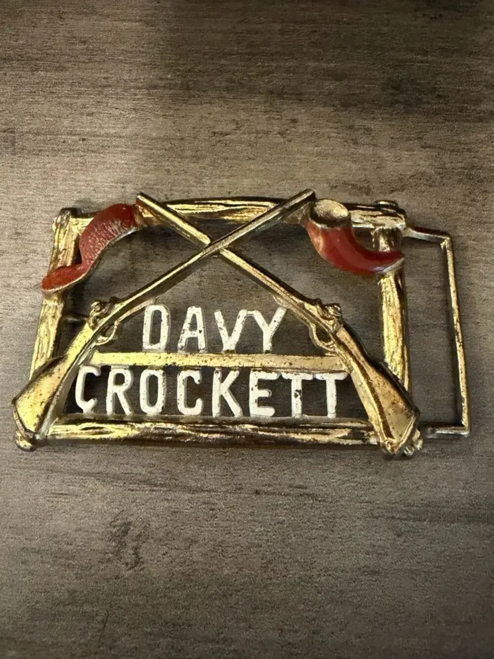 Vintage Davey Crockett Belt Buckle #462  Cool!